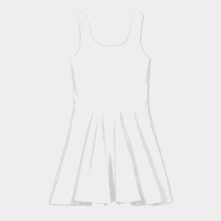 All-Over Print Cotton Skater Dress