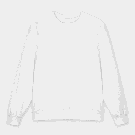 All-Over Print Oversized Cotton Sweatshirt