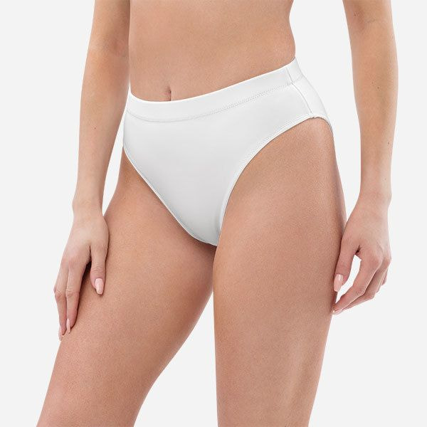 All-Over Print High-Waisted Bikini Bottom