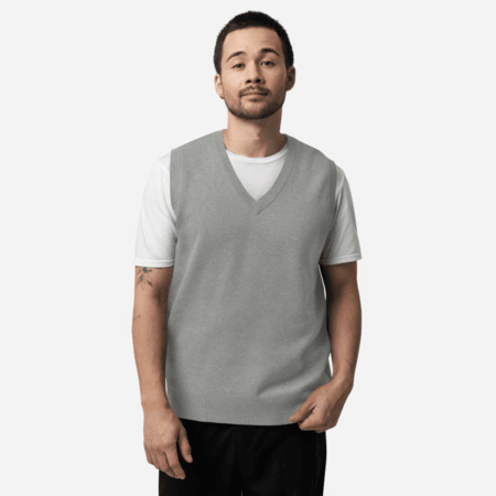 Unisex Knitted V-Neck Vest